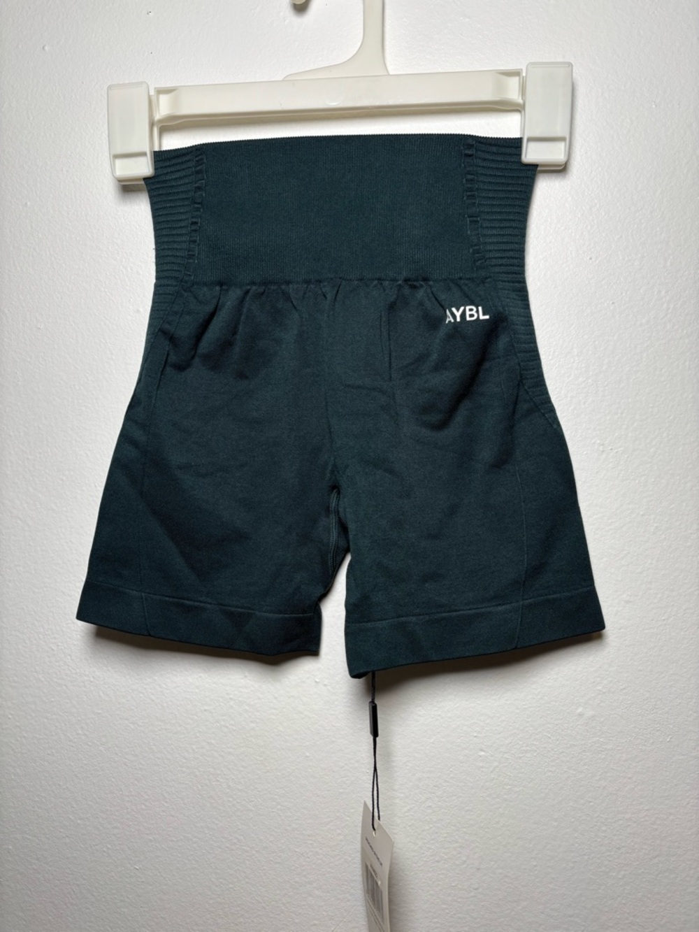 AYBL Forest Green Balance V2 Seamless Shorts Tag
